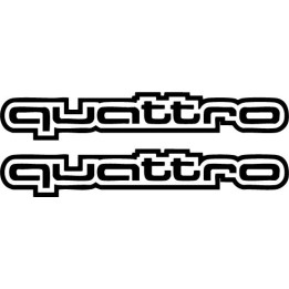 Buy Audi Quattro Contours Vinyl Decal Sticker Online