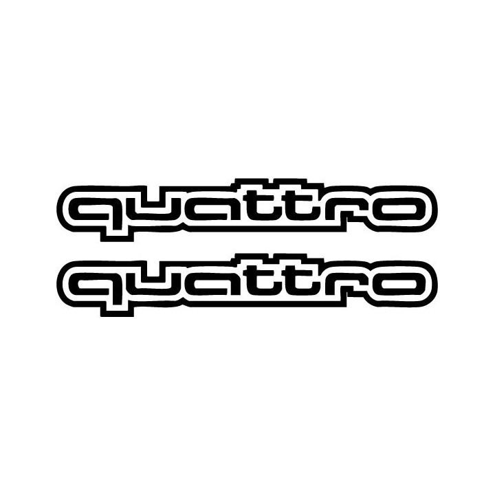Buy Audi Quattro Contours Vinyl Decal Sticker Online