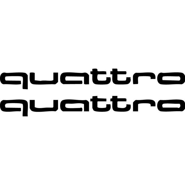 Audi Quattro Stickers – RS4 S4 A4 Allroad Decals (2-Pack)