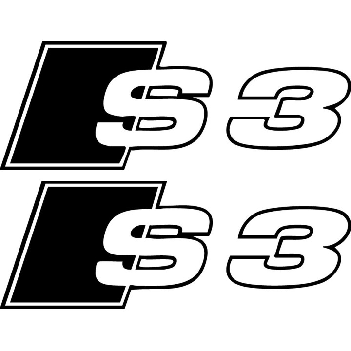 Audi S3 Stickers – Saloon Sportback S-Line Performance Decals (2-Pack)
