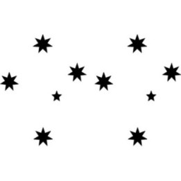 Australia Southern Cross Stickers – National Flag Star Decals (2-Pack)
