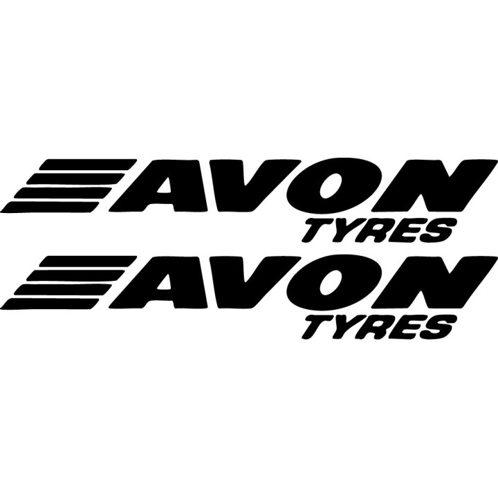Avon Tyres Stickers – Cobra Chrome Roadrider Decals (2-Pack)