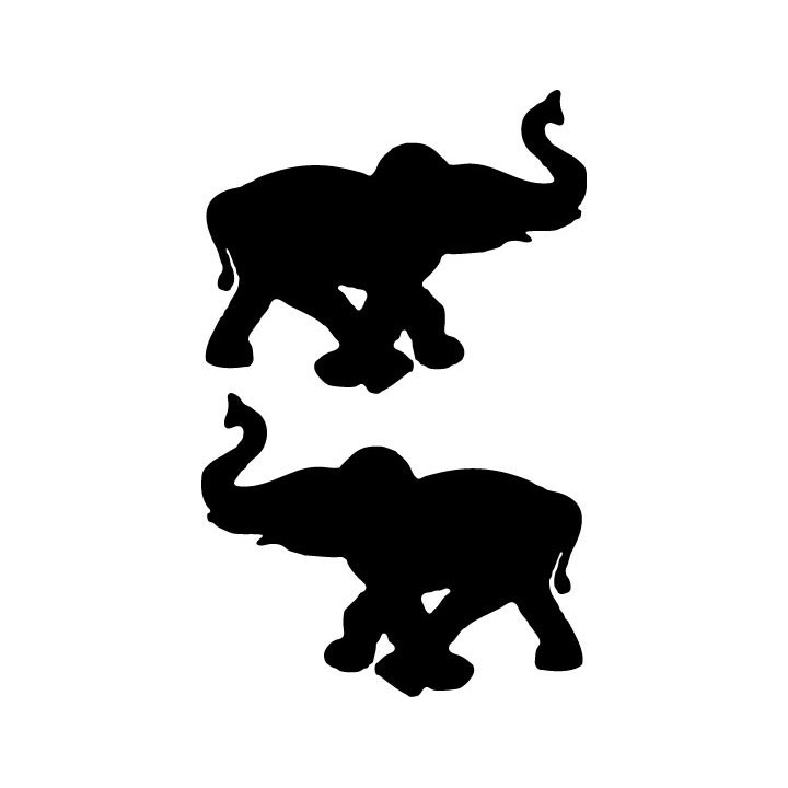 Buy Baby Elephant Walking Decal Sticker Online