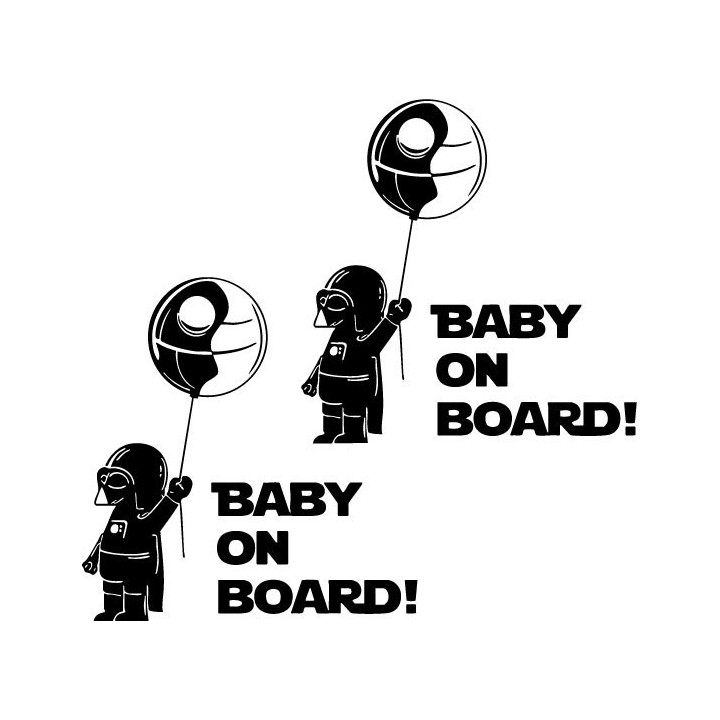 Baby On Board Star Wars Stickers – Darth Vader (2-Pack)