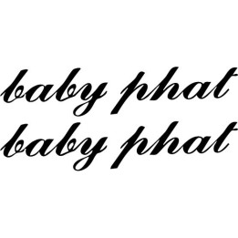 Baby Phat Stickers – Fashion Logo Streetwear Decals (2-Pack)
