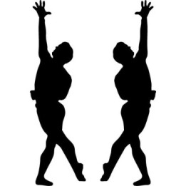 Ballet Dancer Silhouette Stickers – Dance Decals (2-Pack)