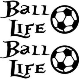 Ball Life Football Stickers – Soccer Decals (2-Pack)