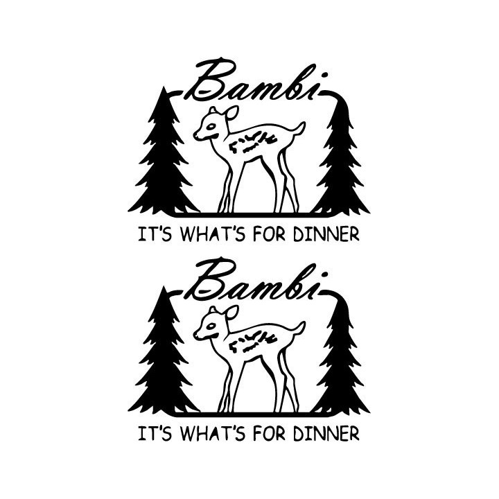Buy Bambi Deer Hunting Decal Sticker Online