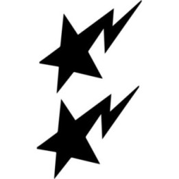 Bape Flash Star Stickers – A Bathing Ape Decals (2-Pack)