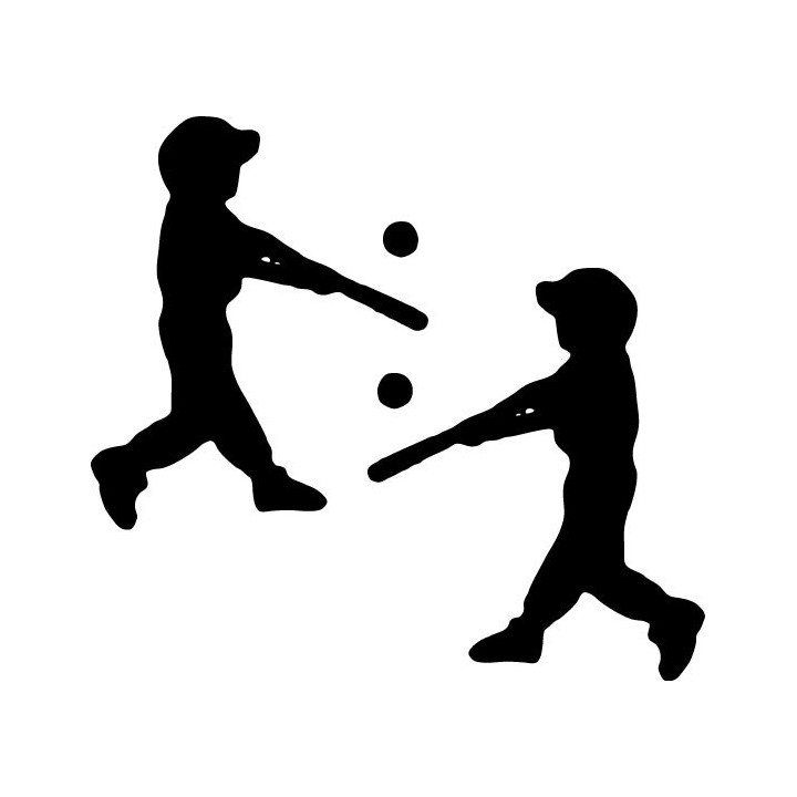Buy Baseball Kid Batter Decal Sticker Online