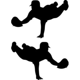 Buy Baseball Player Dive Catch Sticker Online