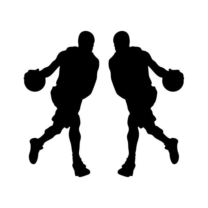 Buy Basketball Player Running With Ball Decal Sticker Online
