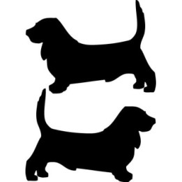 Buy Basset Hound Dog Sticker Online