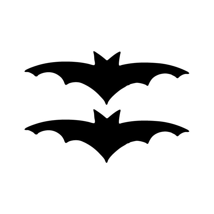 Halloween Bat Stickers – Flying Silhouette Decals (2-Pack)