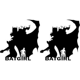 Batgirl Stickers – DC Comics Superhero Decals (2-Pack)