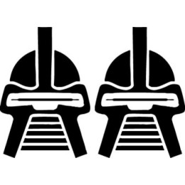Battlestar Galactica Cylon Stickers – BSG Decals (2-Pack)