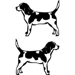 Buy Beagle Decal Sticker Online