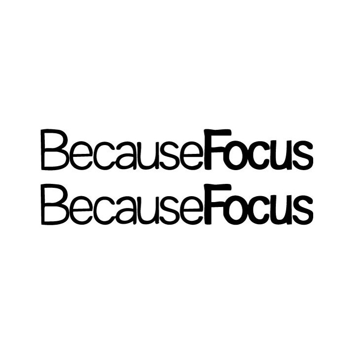 Buy Because Focus Decal Sticker Online