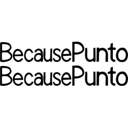 Buy Because Punto Decal Sticker Online