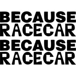 Buy Because Race Jdm Japanese Decal Sticker Online