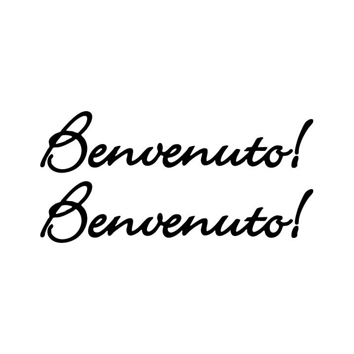 Buy Benvenuto Welcome In Italia Kitchen House Wall Decal Sticker Online
