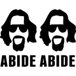 The Big Lebowski Stickers – The Dude Abide Decals (2-Pack)