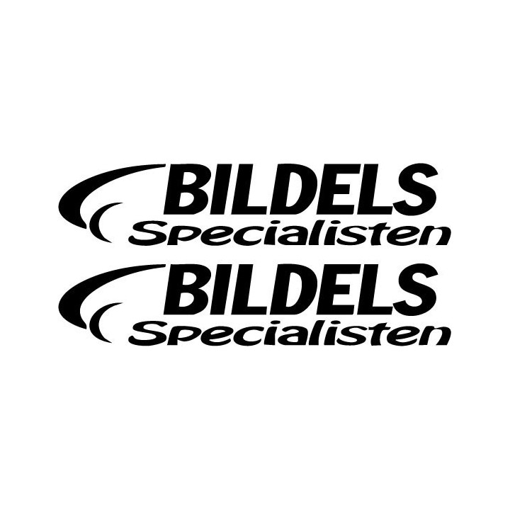 Buy Bildels Specialisten S Decal Sticker Online