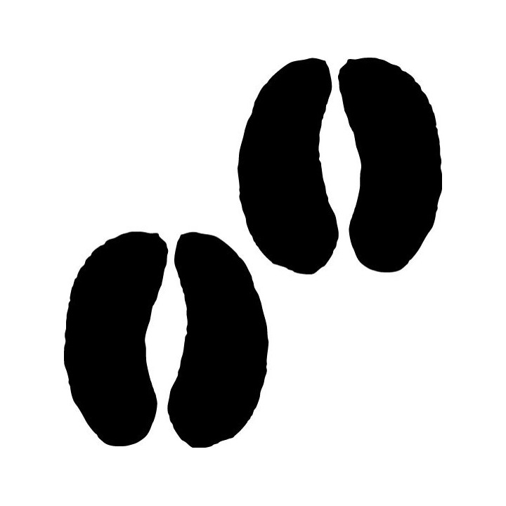 Buy Bison Hoof Print Foot Track Decal Sticker Online