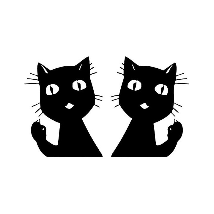 Bleach Yoruichi Cat Form Stickers – Anime Decals (2-Pack)