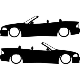Buy Bmw 3 Serie E36 Cabrio Low Decal Sticker Online