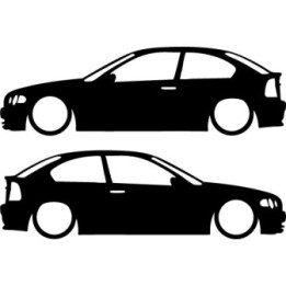 Buy Bmw 3 Serie E46 Coupe Low Decal Sticker Online