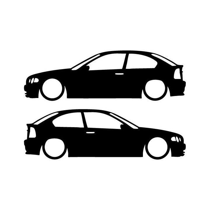 Buy Bmw 3 Serie E46 Coupe Low Decal Sticker Online