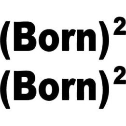 (Born)² Stickers – Born Again Christian Decals (2-Pack)