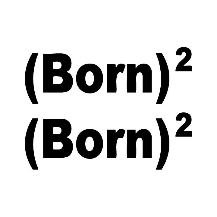 (Born)² Stickers – Born Again Christian Decals (2-Pack)