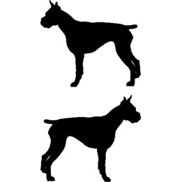 Buy Boxer Bulldog Stdw Style 1 Decal Sticker Online