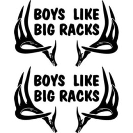 Buy Boys Like Big Racks Decal Sticker Online