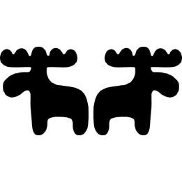 Buy Bubble Moose Decal Sticker Online