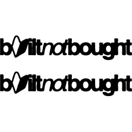 Built Not Bought Stickers – JDM Tuner Decals (2-Pack)