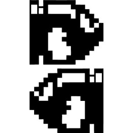 Bullet Bill Stickers – Super Mario 8-Bit Pixel Decals (2-Pack)