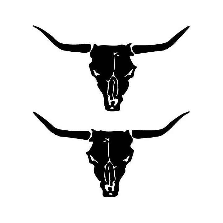 Buy Bull Skull 1 Decal Sticker Online