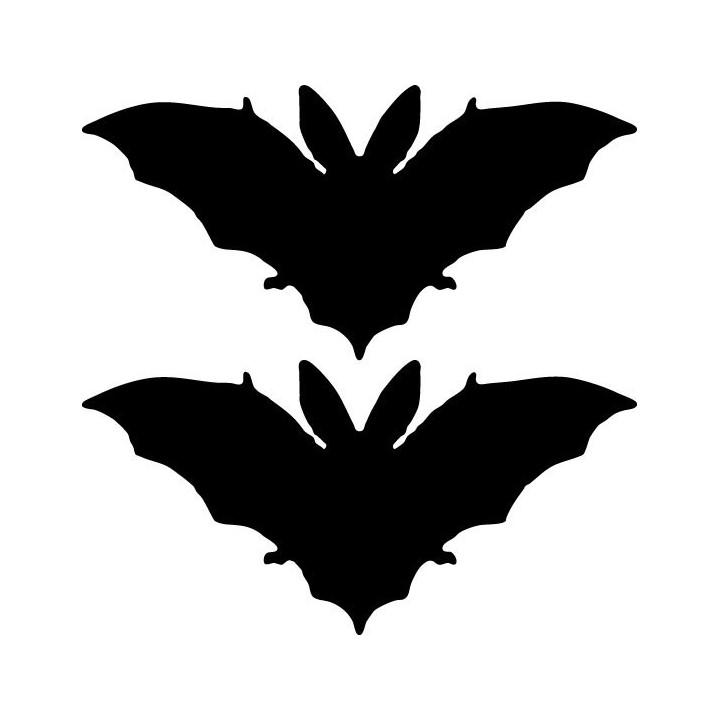 Buy Bunny Eared Bat Decal Sticker Online