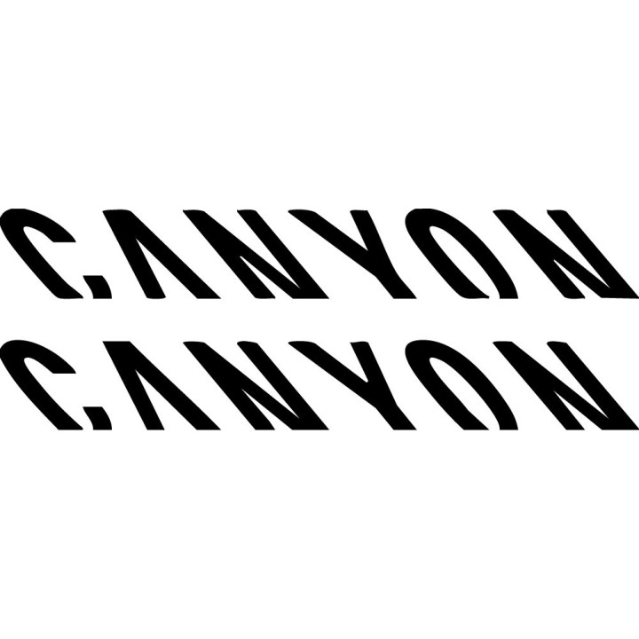 Canyon Stickers – German Road MTB Performance Bike Decals (2-Pack)