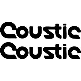 Coustic Stickers – Car Audio Amplifier Decals (2-Pack)