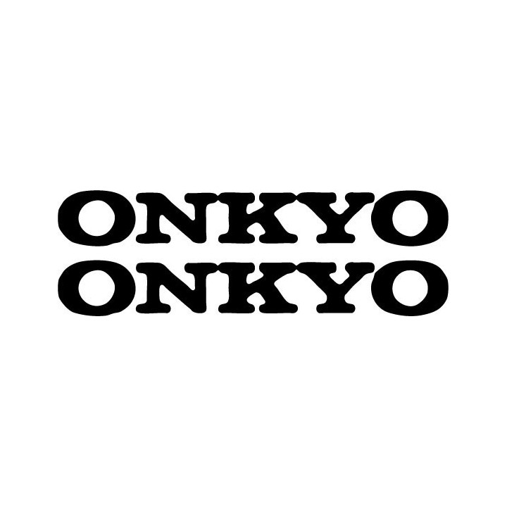 Onkyo Stickers – Hi-Fi Receiver Audio Decals (2-Pack)