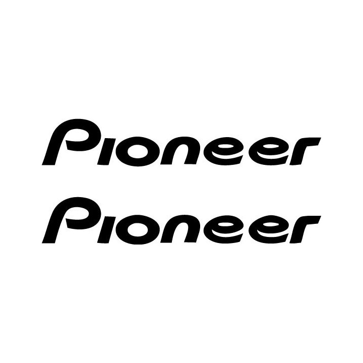 Pioneer Stickers – Car Audio Subwoofer Decals (2-Pack)