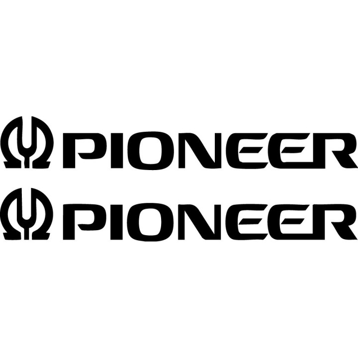 Pioneer Stickers – Car Audio Hi-Fi Decals (2-Pack)