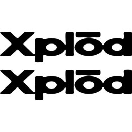 Sony Xplod Stickers – Car Audio Decals (2-Pack)