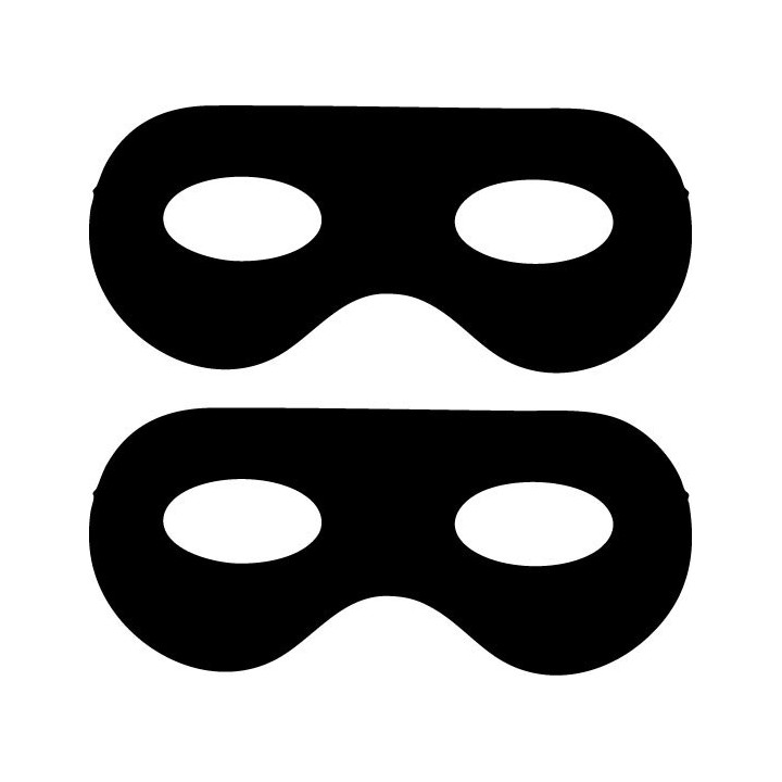 Masquerade Mask Stickers – Carnival Party Decals (2-Pack)