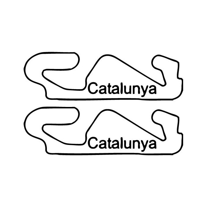 Buy Catalunya Circuit Racetrack Decal Sticker Online