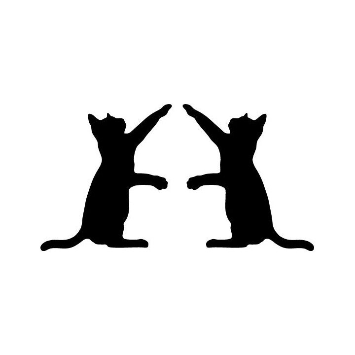 Buy Cat Reaches The Paw Decal Sticker Online